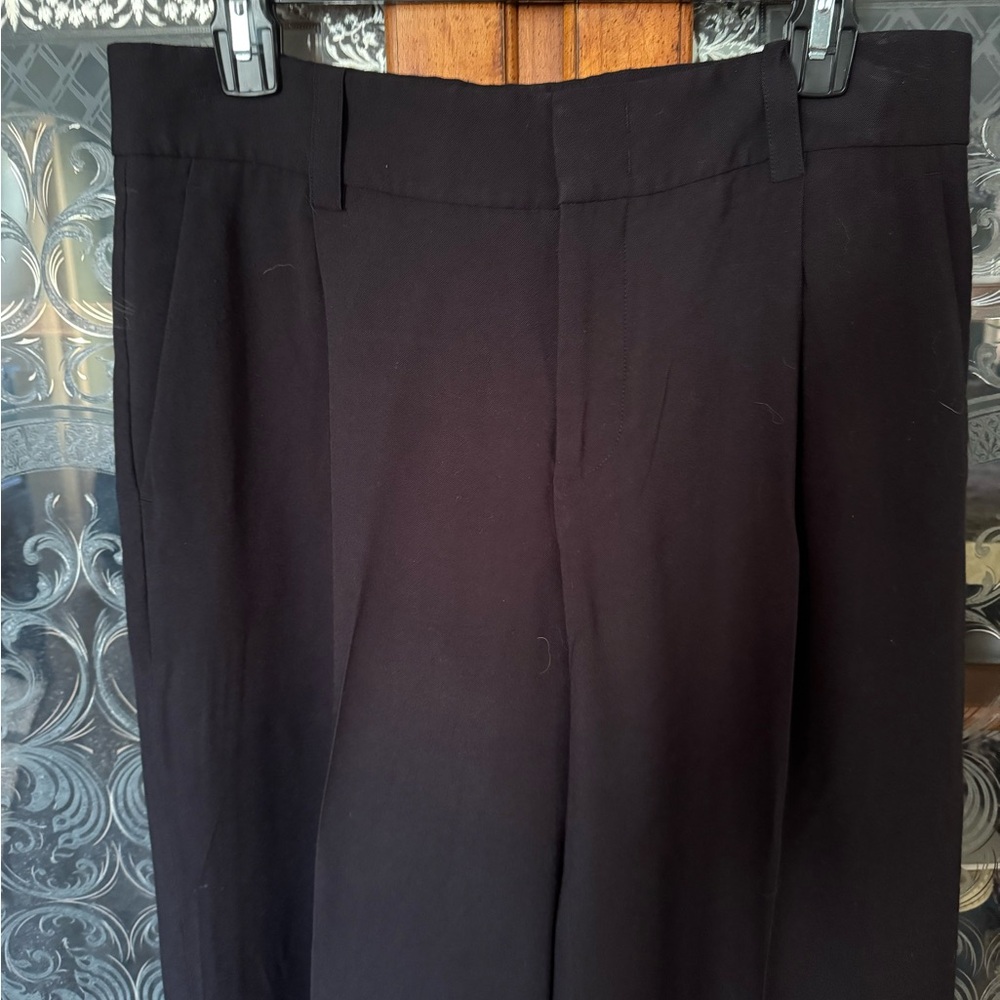 Vince. Black Wide Leg Dress Pants - Picture 4 of 10